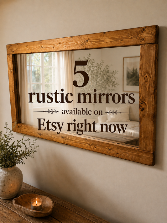 5 Rustic Mirrors Available on Etsy Right Now