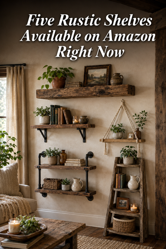 5 Rustic Shelves Available on Amazon Right Now