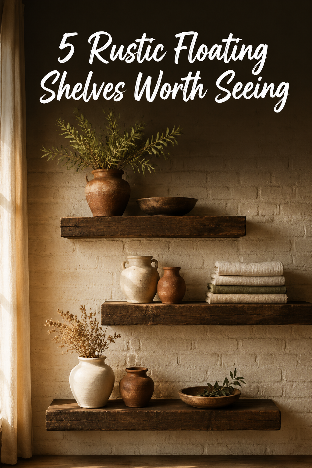 5 More Rustic Shelves on Amazon Right Now
