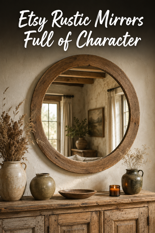 “5 Rustic Mirrors on Etsy That Will Inspire Your Home.”